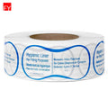 Hygienic Liners Custom for Cosmetic Protector Ecofriendly 5Gallon Vinyl Hygenic Adhesive Transparent Swimwear Hygiene Sticker