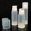 Empty Refillable 100ml/150/200/250ml Frosted clear Airless Bottle Lotion Cream Plastic Bottle