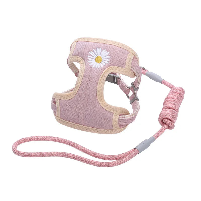 Mesh Cat Chest Harness Vest-style Clothes Traction Rope