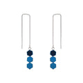 Hot Sale Long Geometric Tassel 925 Sterling Silver Drop Earrings for Women Fashion Jewelry 2021