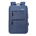 Unisex Double-Shoulder Waterproof Computer Backpack with USB Port and Polyester Lining Casual Three-Piece Set School Bag