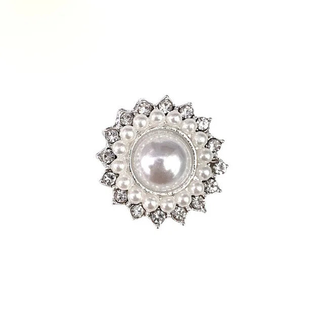 Wholesale Rhinestone Button With Shank Sew on Button DIY Accessories Embellishment LSRB1089