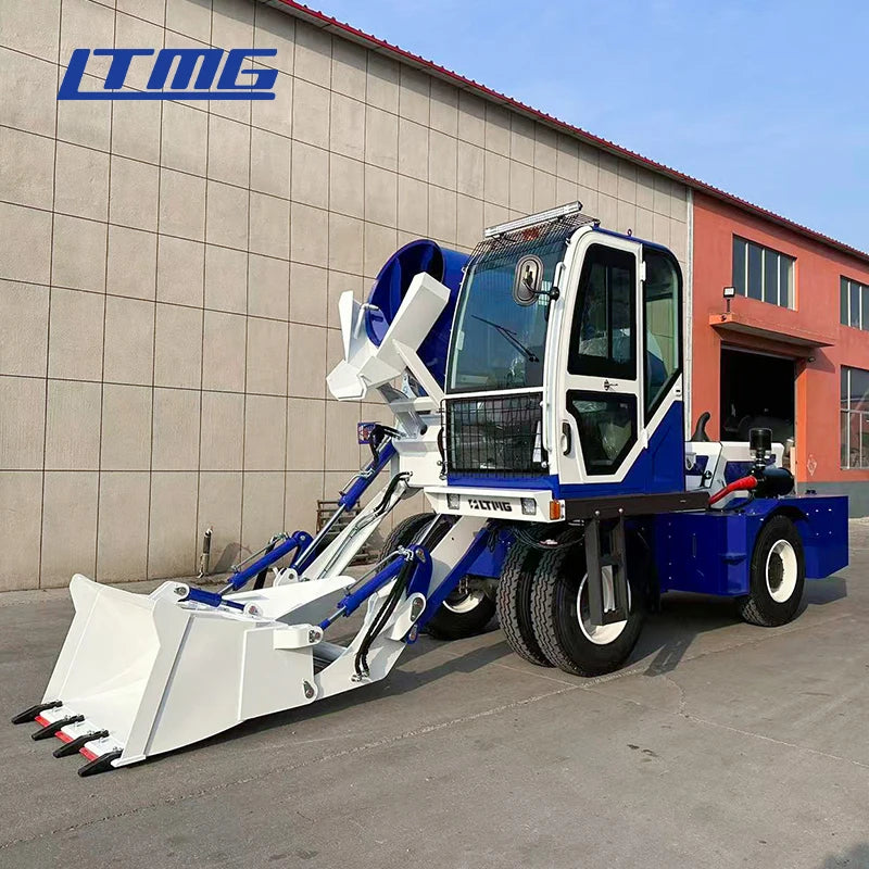 LTMG High-Efficiency Cement Mixer Tank Truck Concrete Mixer with 3.5 Cubic Capacity and Self-Loading Feature