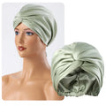 Elastic Sleep Bonnet Soft  for Curly Hair Satin Hat for Hair Silk Night Hat Silk Sleeping Cap Custom logo Night Cap for Women