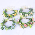 Artificial Artifact Corolla Bohemian Floral Garland Headband for Women 16cm Adjustable Wedding Hair Accessories