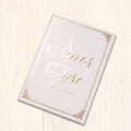 Cross Angel Decorative Pattern Paper Hardcover Invitations Embossed Gold Foil White Foil Frosted Acrylic for Wedding Birthday