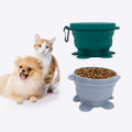 Outdoor Foldable Portable Travel Silicone Pet Bowl Collapsible Dog Water Food Bowl
