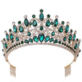 New Bling Wedding Crown  with Comb Pageant Party Diadem Tiara With Zirconia Crystal Elegant Woman Tiaras Crowns R