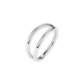 Children's 316L Stainless Steel 16G Septum Hoop Nose Ring Double CZ Inlay Punk Ear Tragus Helix Cartilage Earrings Body Piercing