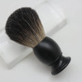 JDK Shaving Brush Black Metal Handle Pure Badger Hair Shave Brush