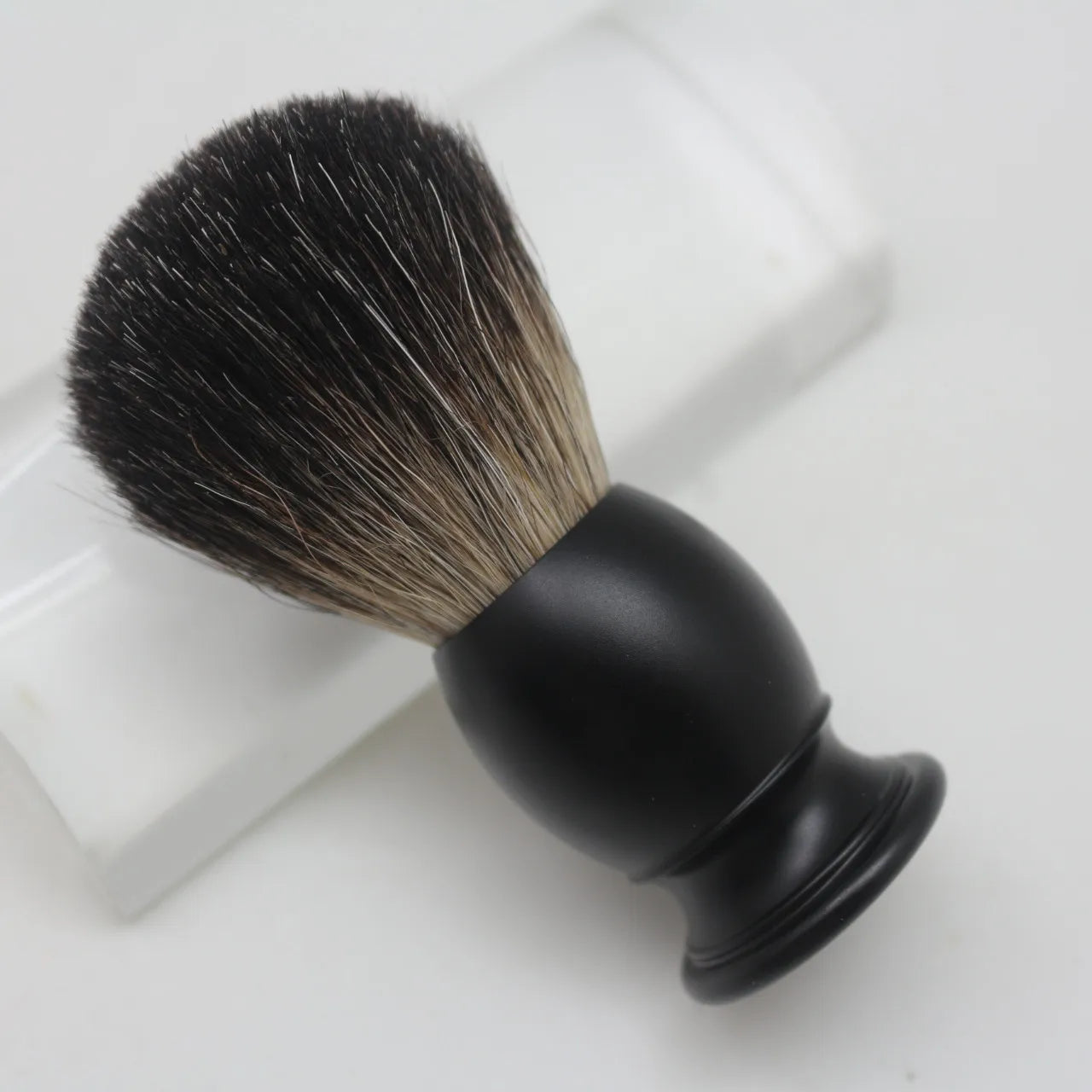 JDK Shaving Brush Black Metal Handle Pure Badger Hair Shave Brush
