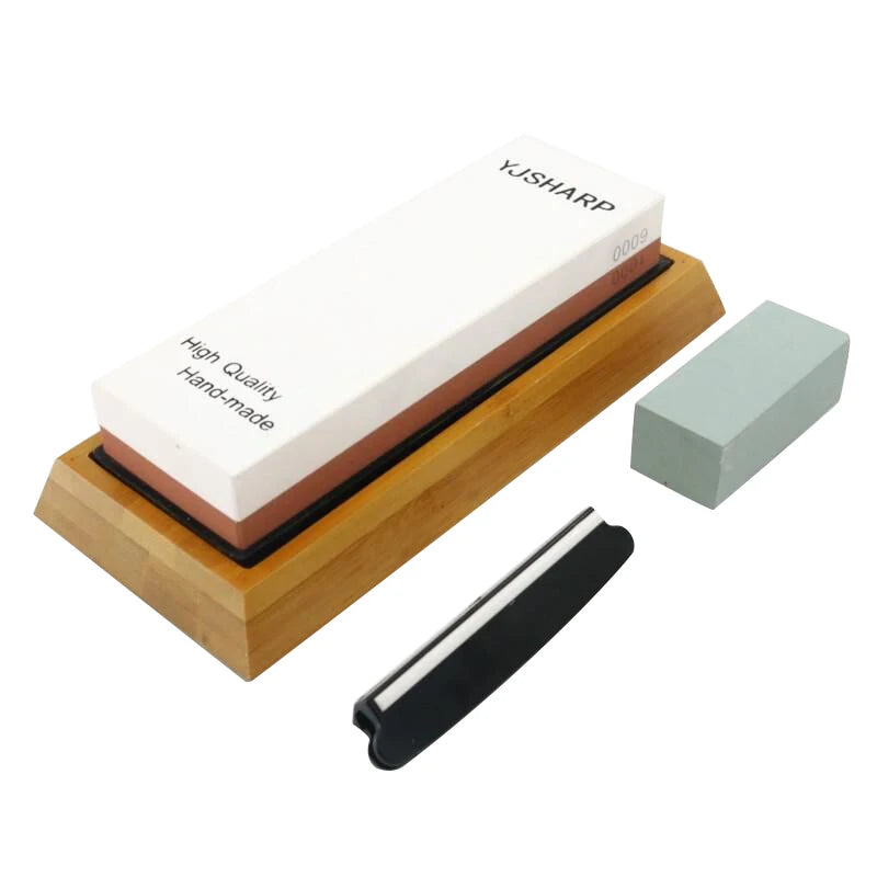 Professional Japanese Two Sides 1000 6000 Whetstone Knife Sharpening Water Stone Tool Sharpener Set Kitchen for Sharpening Knife