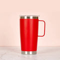 ROSY FX Bottle 20oz Stainless Steel Double Wall Thermos Tumbler Handle 12-24hr Insulation Eco-Friendly Leak-Proof Office Coffee