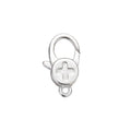 Custom Jewelri Findings Manufacturer 925 Sterling Silver Flat Screw Head Parrot Trigger Clasps Cross Shaped Lobster Clasp