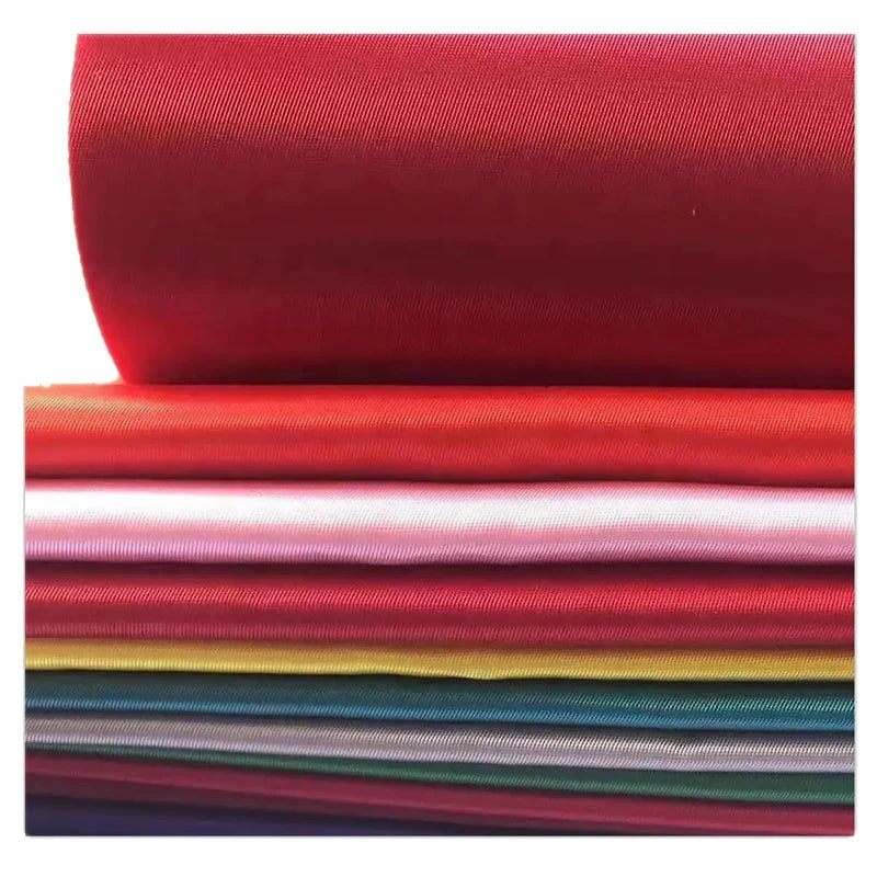 High Quality 100% Polyester Material Soft Shiny Glossy Tackle Twill Fabric Sew on No Coating Backing Twill Cloth for Letters
