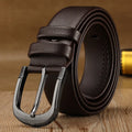 Men's K-Style Casual Fashion Belt High Quality Cowhide Material With Hot Pin Buckle Brass Alloy for Jeans Factory Wholesale
