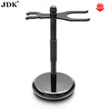 Luxury Metal High End Gun Grey Color Shaving Brush Stainless Steel Shaving Brush and Razor Stand