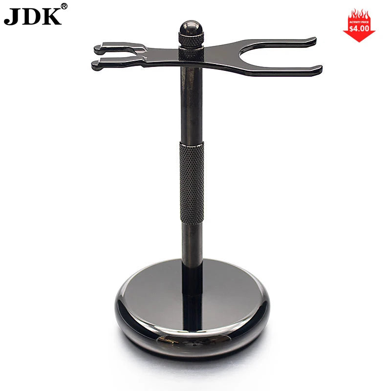 Luxury Metal High End Gun Grey Color Shaving Brush Stainless Steel Shaving Brush and Razor Stand