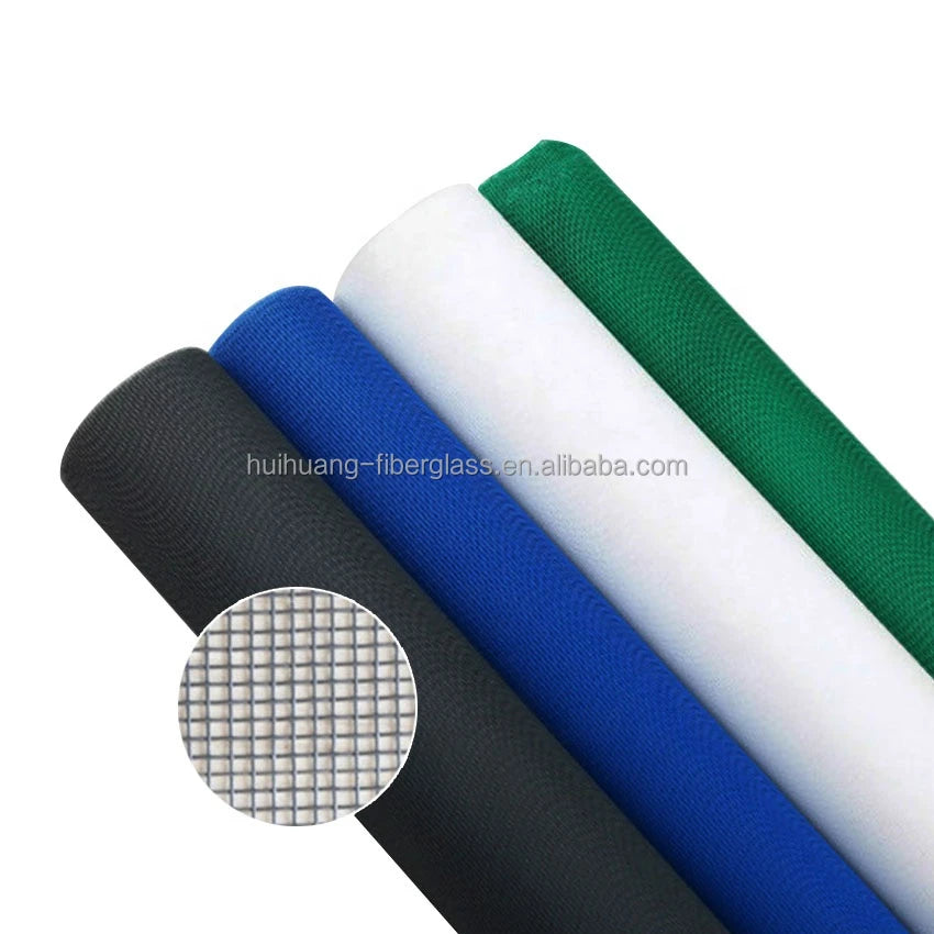 Modern Design Fiberglass Insect Mesh Mosquito Nets Retractable Door & Window Flying Screens Multiple Color Home Mesh Curtains