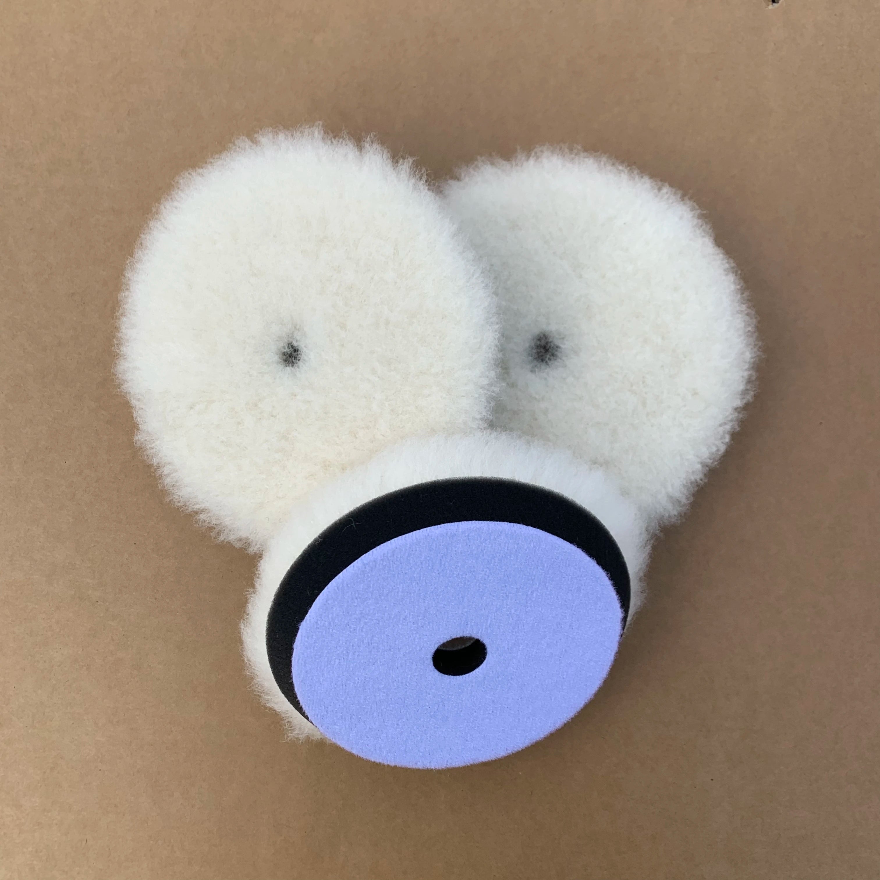 Car Polishing Wool Plate Japanese Polishing Pad 5-inch Long Wool Self-adhesive Plate Wool Polishing Pad Self-adhesive Backing