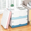 Collapsible Household Storage Box PP Foldable Book Sundries Container Stackable Toy Packaging Wood Cloth Storage Plastic