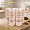 Produce Classical Design Tinplate Canister Food Gift Packaging Metal Box General Arabica Coffee Bean Storage Round Tin Can