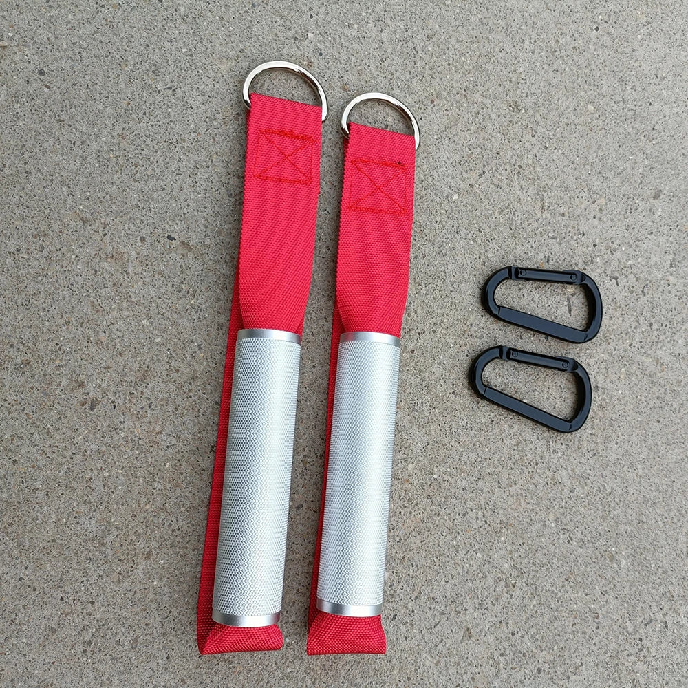 Aluminum Fitness Handle with Carabiner Gym Pull-Down Attachments for Lat Pulldown Exercise Accessaries