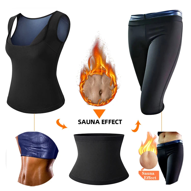 Wholesale Men Body Shapers Slims Shapewear Workout Shirt for Women Corset Waist Trainer Suits Sweat Sauna Vest