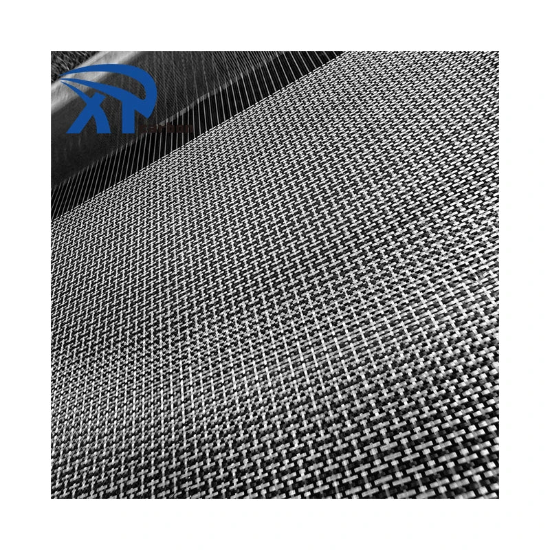 Custom Size Carbon Mix Aramid Fiber Cloth Aramid Fiber Cloth 80g Black+white kevlar Carbon Carbon Fabric Roll