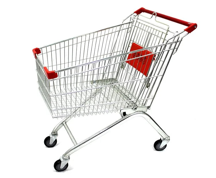 Factory Direct Popular 80L Supermarket Shopping Trolley Zinc Plated Professional Style at an Unbeatable Price