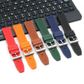 High Quality Sport Silicone Watch Band 18/19/20/21/22/24mm Luxury FKM Rubber Watch Strap with Custom Engrave Logo