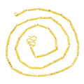 Dubai Brass Plated   Gold Women's Necklace Will Not Fade for a Long Time Imitation-Gold Jewelry  Hexagonal Prismatic Clav