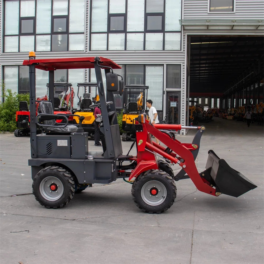 Hot Selling 1Ton Front End Articulated Construction Battery Wheel Loader 1 Year Warranty with Core Motor Component