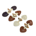 Toggle Buttons PU Leather Horn Toggle Clasps Duffle Coat Closure Cord Cardigan Fasteners Clasp for Clothes DIY Decoration