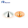 Raysoar Laser Nozzle D28 M11 H15 Copper Chrome Plated Single Double Layer Fiber Laser Nozzle for Precitec WSX Han's Laser Head