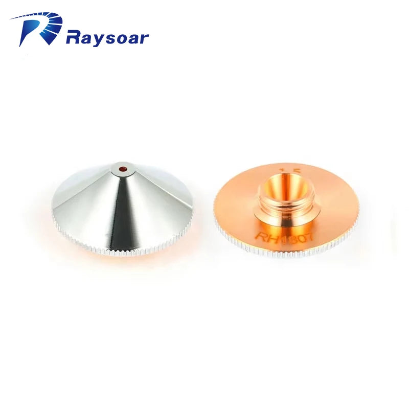 Raysoar Laser Nozzle D28 M11 H15 Copper Chrome Plated Single Double Layer Fiber Laser Nozzle for Precitec WSX Han's Laser Head