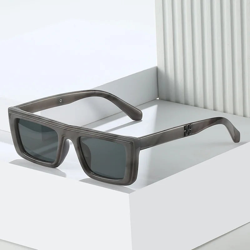 Retro Square Sun Glasses 2023 Men Brand Designer Eyewear Women Retro Shades Vintage Brand Flat Top Rectangle Sunglasses