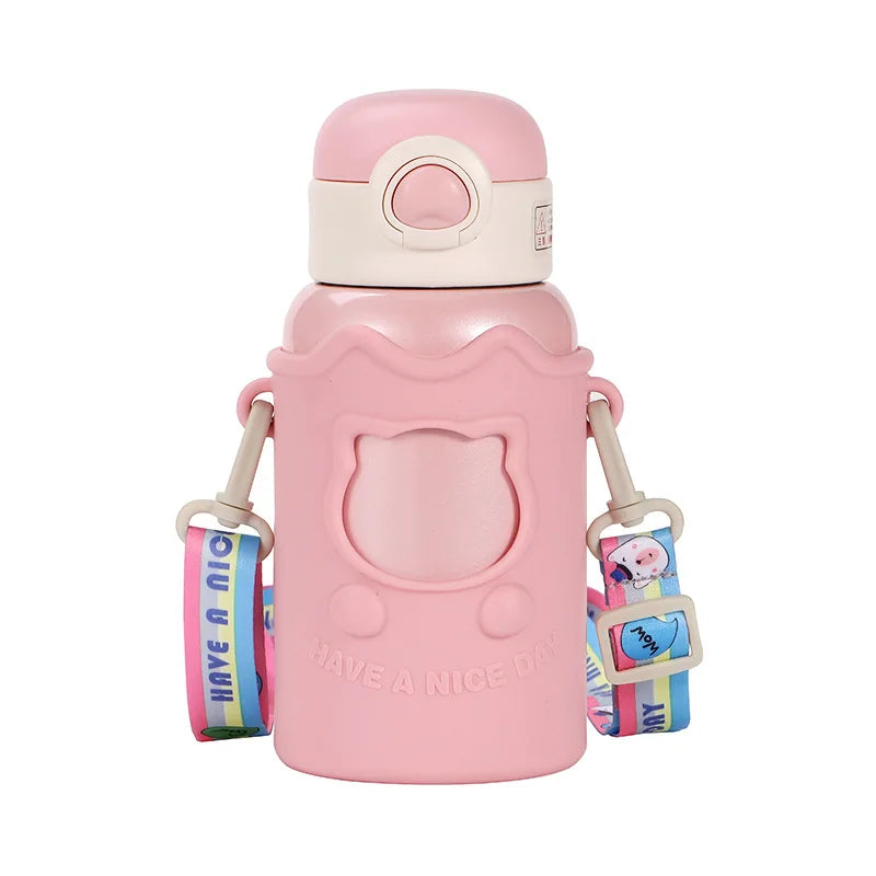 Double WalI Insulated Vacuum Stainless Steel Water Bottle Vacuum Insulated Kids Cute Water Bottle