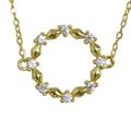 925 Sterling Silver Wreath Bracelet 14K Gold-Plated Trendy Style for Wedding Party or Gift