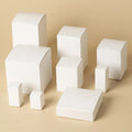 Personalized Kraft Paper Bulk Square Foldable Votive Scented Square Candle Packaging Boxes Sponge Matt Lamination for Gift