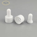 In Stock Elegant White Glass Pipettes Dropper 18/410 18/415 20/410 Silicone Top Made of Plastic