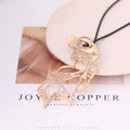 TongLing European Vintage Hollow Women Pendant Individual Unique Long Sweater Gold Plated Necklace for Girl