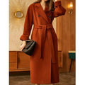Hot Selling Women's Beautiful Apparel Stock Assorted Design Long Knee Length Winter Wear Fashionable Warm Wool Trench Coat