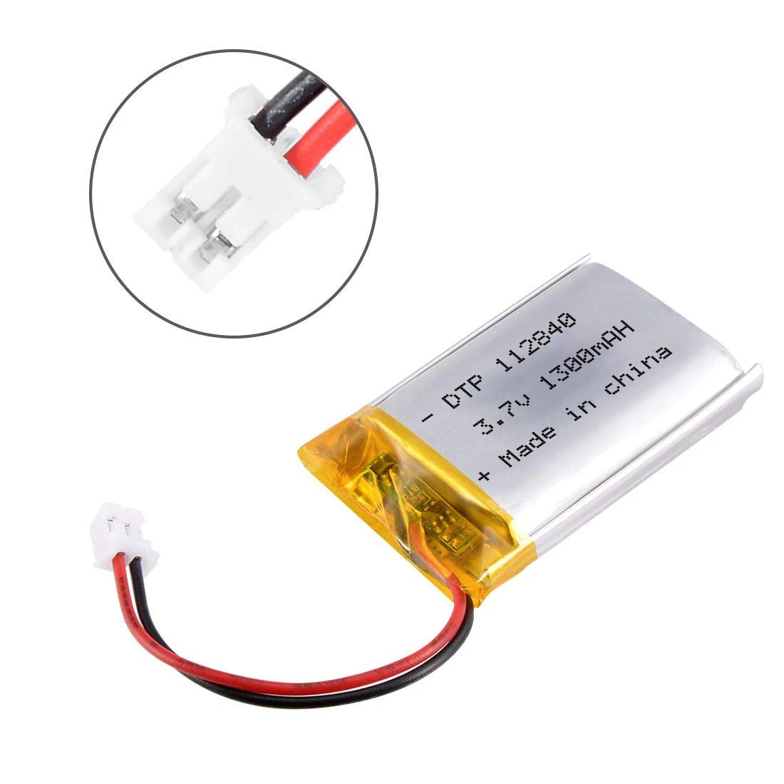 Wholesale Customized Rechargeable Lithium Batteries DTP 112840 3.7v 1300mAh Li Polymer 1500mAh 2000mAh Lipo Battery