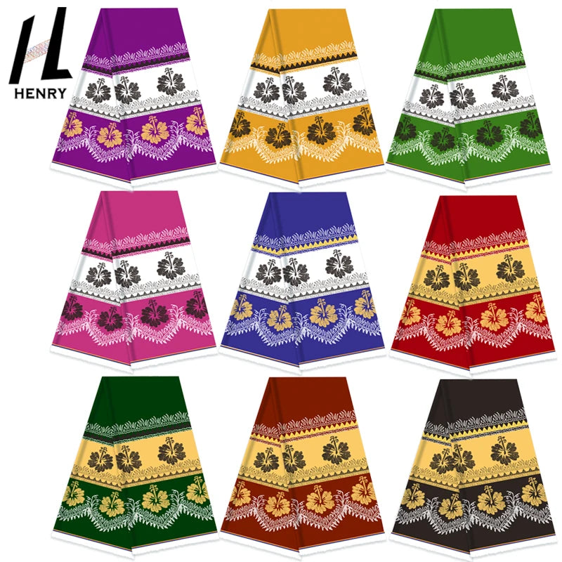 Henry New Fashion Multi-Colors Tropical Hawaiian Style Print Polyester Fabric for Garment Clothing Skirts
