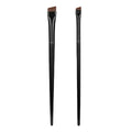 OEM logo Printing Super Thin Flat and Straight Eyebrow Eyeliner Brush Small Angled Sharp Fine Eye Liner Brow Brush
