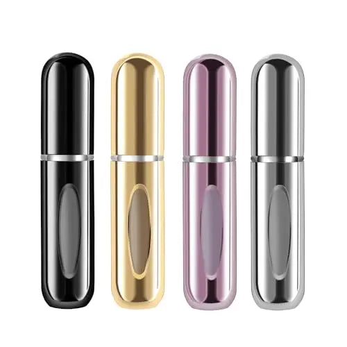 Perfume Spray Bottle 5ml Travel Pocket Parfum Gift Reusable Empty Mini Bottom Refillable Aluminum Atomizer