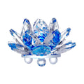 80mm(3.1inch) Crystal Lotus Flower Fengshui  Paperweight Wedding Favor Home Decor