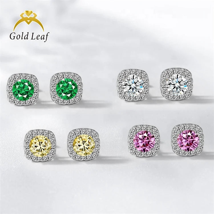 Goldleaf 14K Gold Lab Diamond Earrings Custom Jewelry Gift for Women Moissanite Moissanite Jewelry