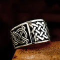 SS8-903R New Fashion Slavic Star of Russia Pendant Svarog Amulet Ring for Men Stainless Steel Vintage Jewelry Wholesale Gift